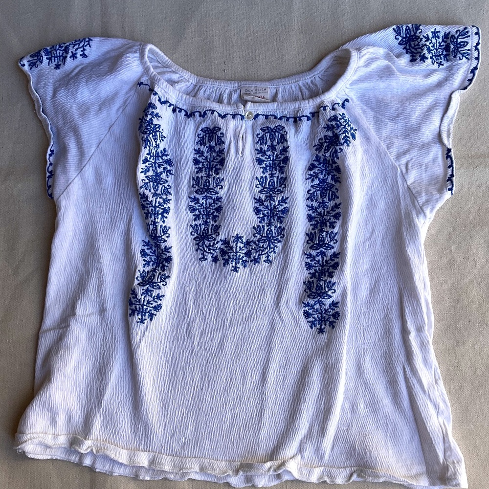Girls’ Zara White Blouse
